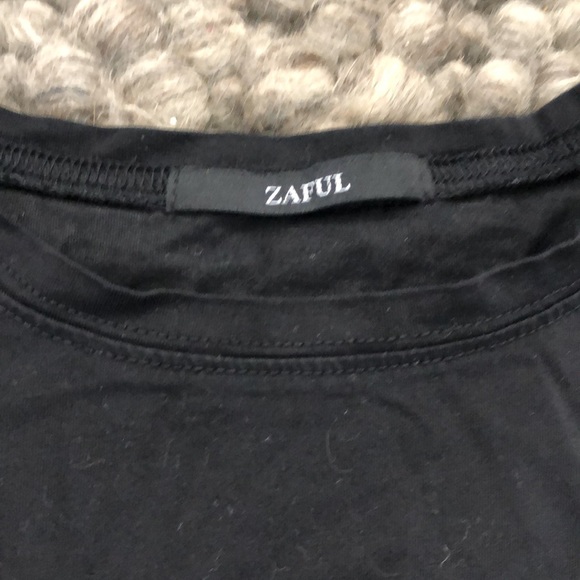 Black T-shirt with print from ZAFUL - Picture 3 of 4